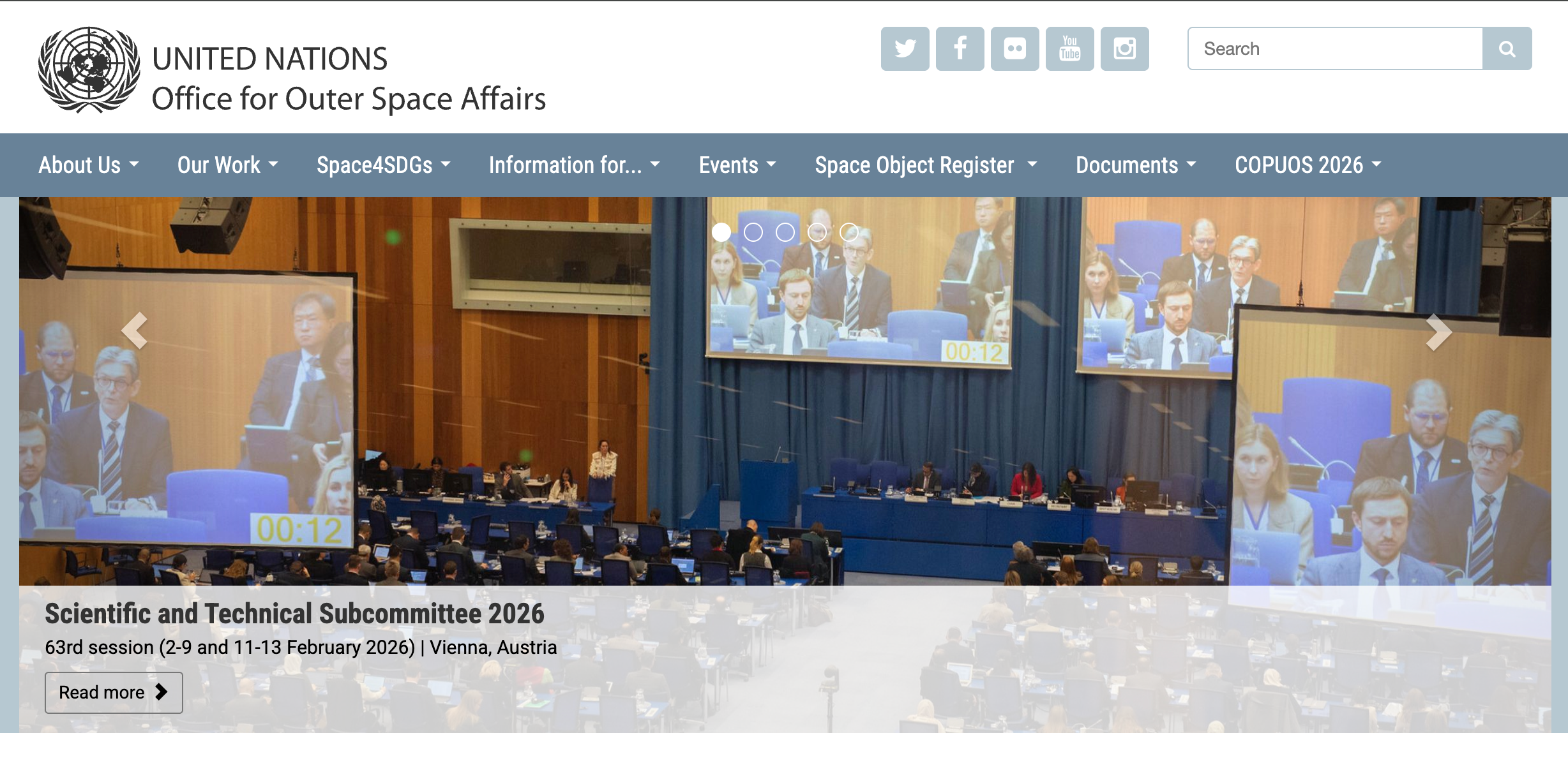 UNOOSA 机构视觉图